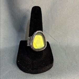 Silpada 0.925 silver Ring with Green Gemstone